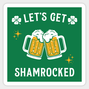 Let's Get Shamrocked - Funny St. Patrick's Day Drinking Sticker